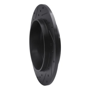 Ford Explorer Brake Rotor (1) - Rear Right - R1 Concepts - Drilled & Slotted - Black - `02-`10